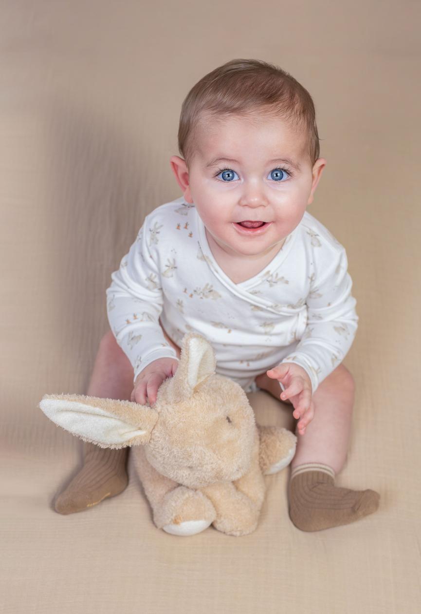 Romper Little Dutch lange mouwen baby bunny
